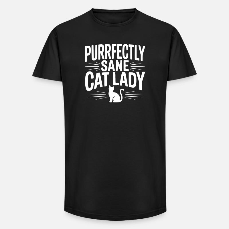 Parfaite Chat Parfaite - T-shirt coupe longue homme - noir