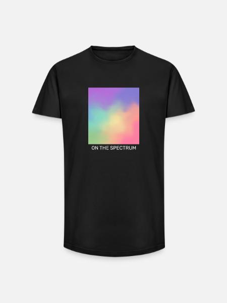 Auf dem Spektrum - Long Fit Männer T-Shirt - Schwarz