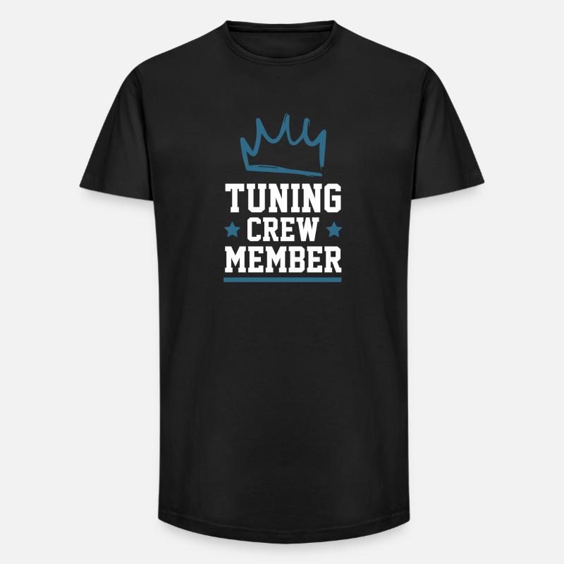 Tuning Crew - Long Fit Männer T-Shirt - Schwarz