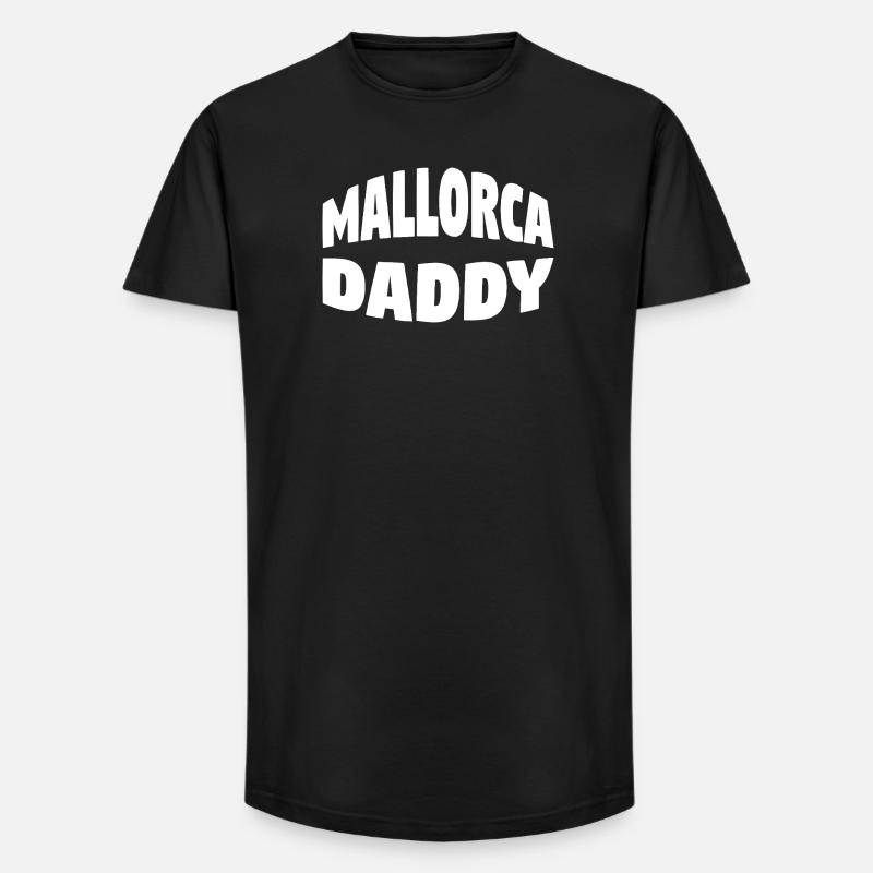 Mallorca Daddy - Long Fit Men's T-Shirt - black