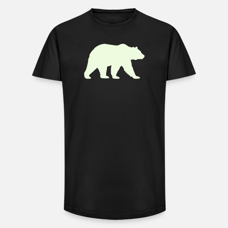 grizzly_baer- - Long Fit Männer T-Shirt - Schwarz