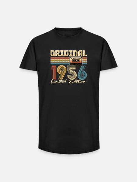 70e anniversaire, 70 ans - T-shirt coupe longue homme - noir