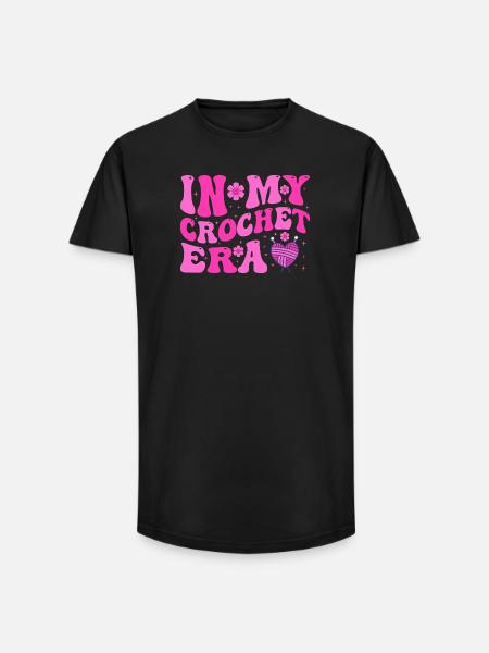 In My Crochet Area - Long Fit Männer T-Shirt - Schwarz