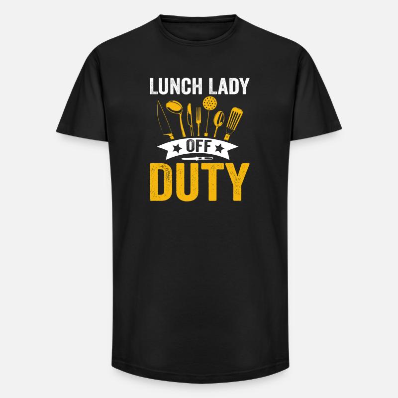 Lunch Lady Duty Küchenheldin - Long Fit Männer T-Shirt - Schwarz