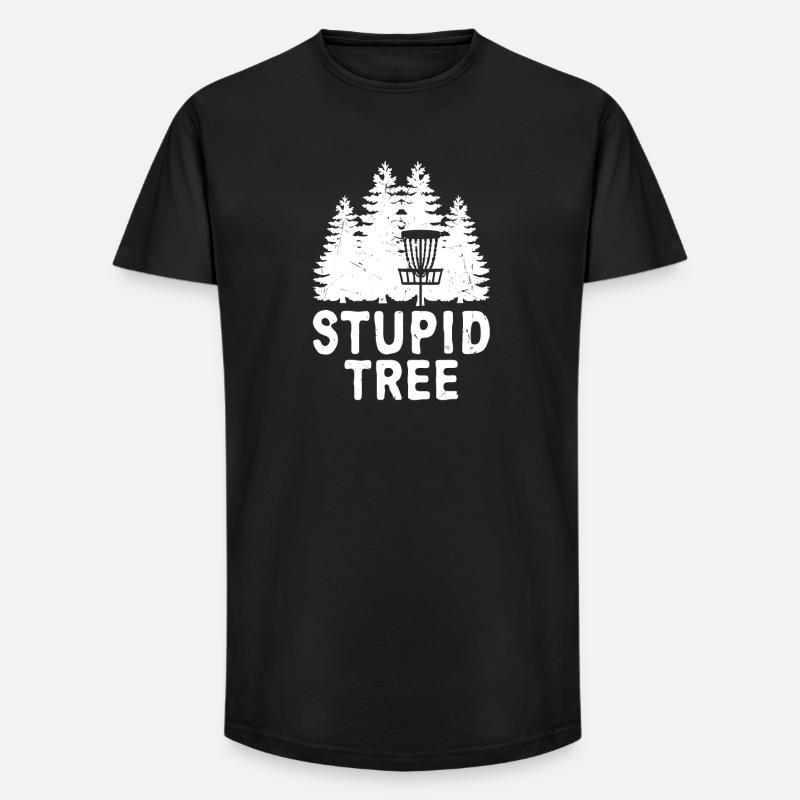 Blöder Tree Disc Golf Tee - Long Fit Männer T-Shirt - Schwarz
