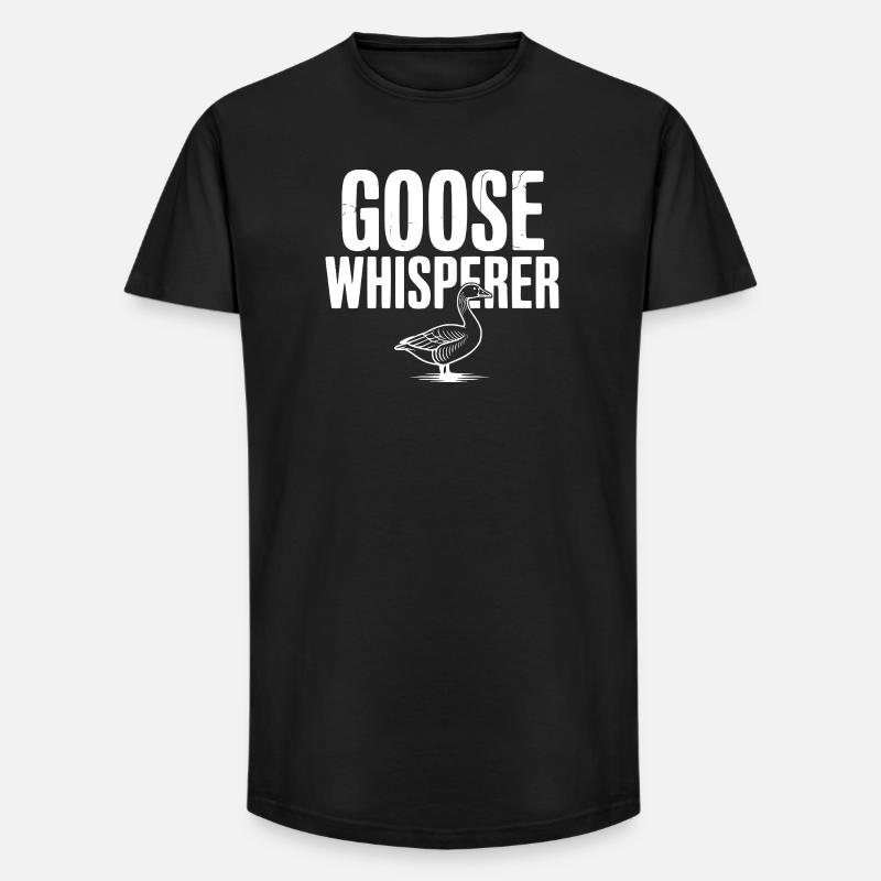 Gänseflüsterer - Long Fit Männer T-Shirt - Schwarz