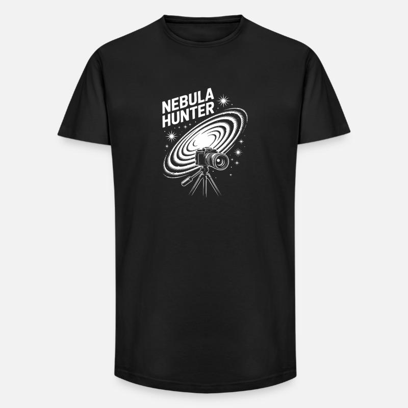 Nebula Hunter Cosmic Telescope - Long Fit Men's T-Shirt - black