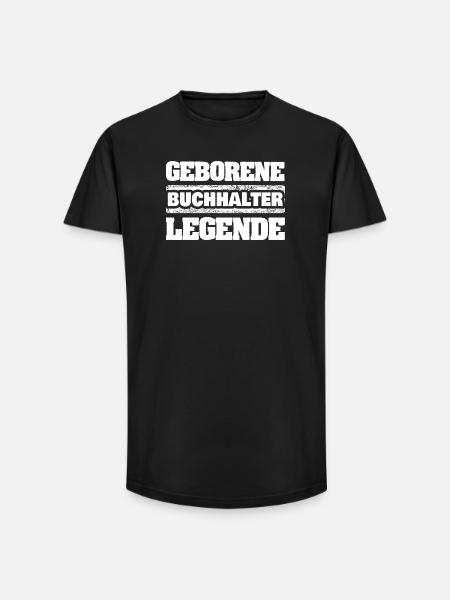 Buchhalter als Legende - Long Fit Männer T-Shirt - Schwarz