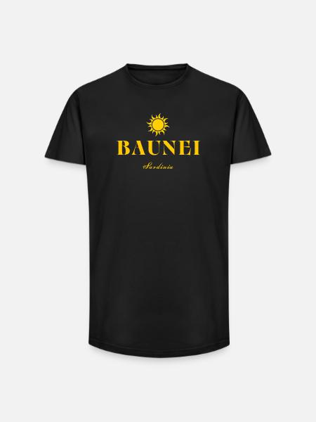 Baunei Sardinia Sun - Long Fit Men's T-Shirt - black
