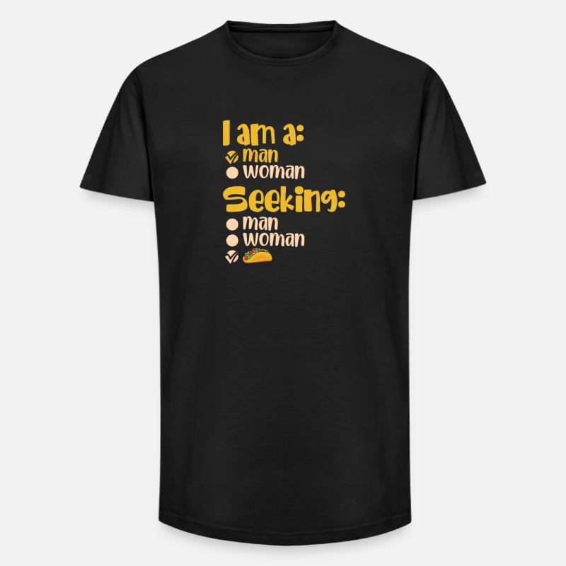 Taco Mutter Frau Damen - Long Fit Männer T-Shirt - Schwarz