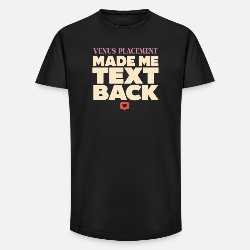 Signe de Vénus Astrologie de Vénus - T-shirt coupe longue homme - noir