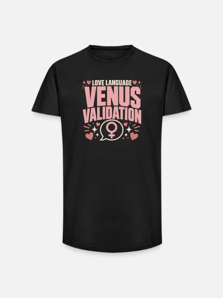 Venus-zeichen Venus-astrologie - Long Fit Männer T-Shirt - Schwarz