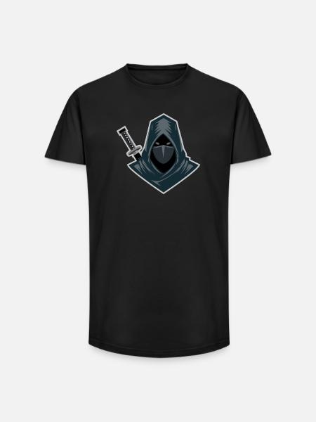 Shinobi Shadow Warrior Stealth Design - Long Fit Men's T-Shirt - black