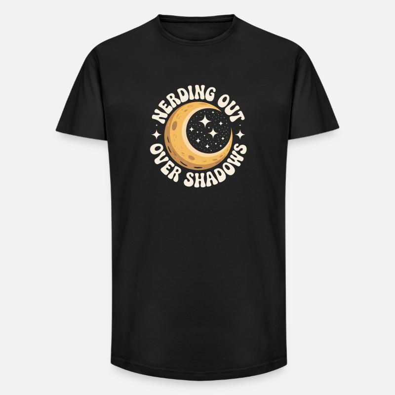 Schatten-Nerd | Sonnenfinsternis - Long Fit Männer T-Shirt - Schwarz