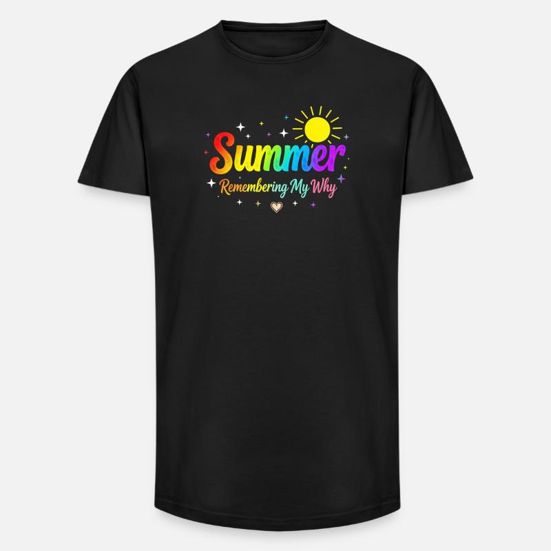 Summer Remembering My Why - Long Fit Men's T-Shirt - black