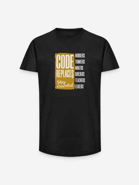 Révolution industrielle anti-IA - T-shirt coupe longue homme - noir