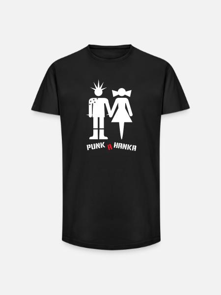 PUNK A HANKA - Long Fit Men's T-Shirt - black