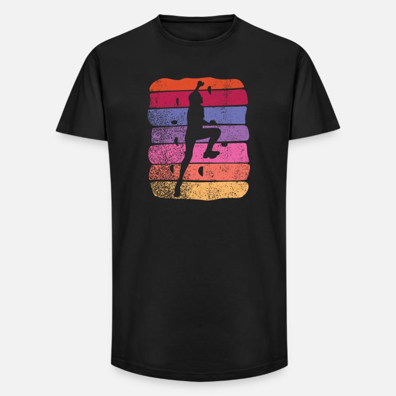 Boulderer Boulder Bouldering - Long Fit Men's T-Shirt - black