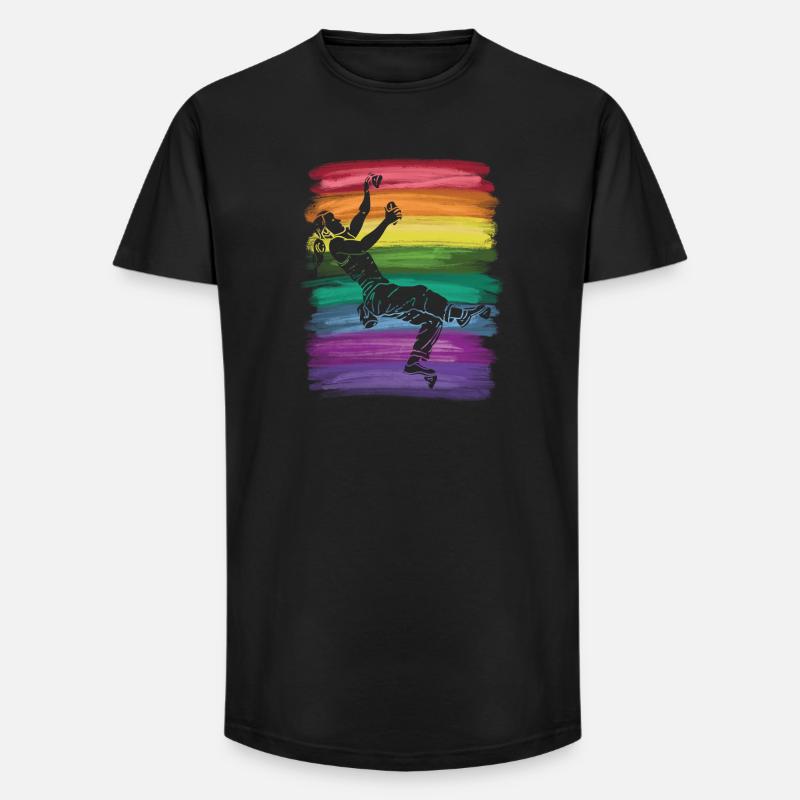 Boulderer Boulder Bouldern - Long Fit Männer T-Shirt - Schwarz