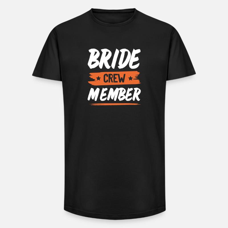 Bride Crew - Long Fit Männer T-Shirt - Schwarz