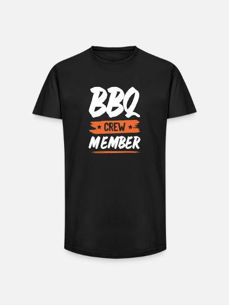 Bbq Crew - Long Fit Men's T-Shirt - black