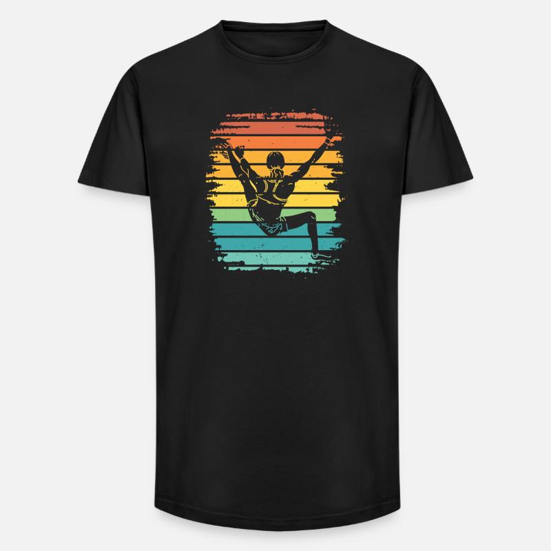 Boulderer Boulder Bouldering - Long Fit Men's T-Shirt - black