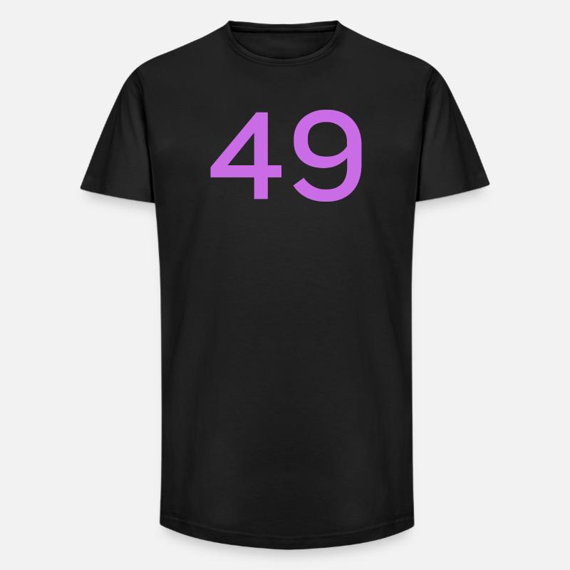49 - T-shirt coupe longue homme - noir