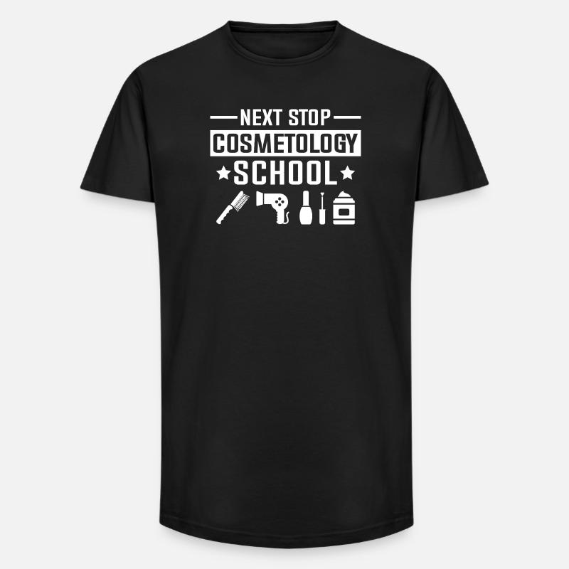 Next stop: Cosmetics school - Long Fit Men's T-Shirt - black