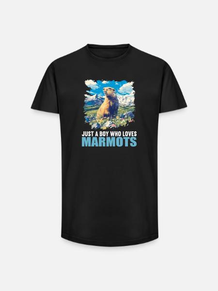 Marmots Groundhog - Long Fit Men's T-Shirt - black