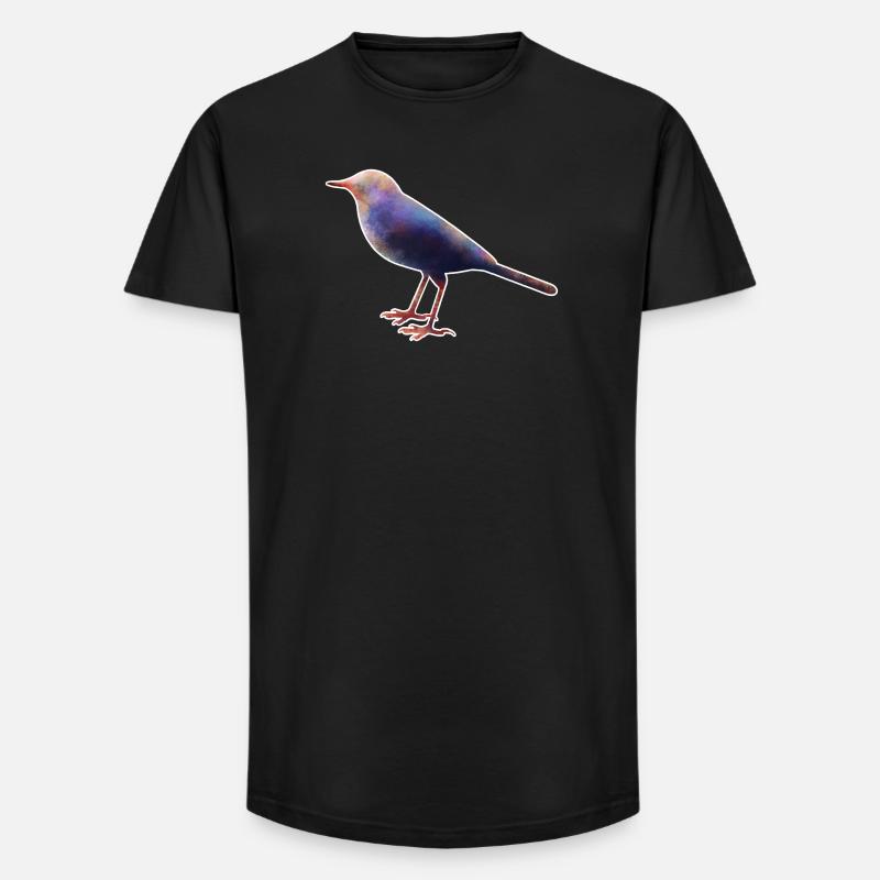 Wagtail.1 - Long Fit Men's T-Shirt - black