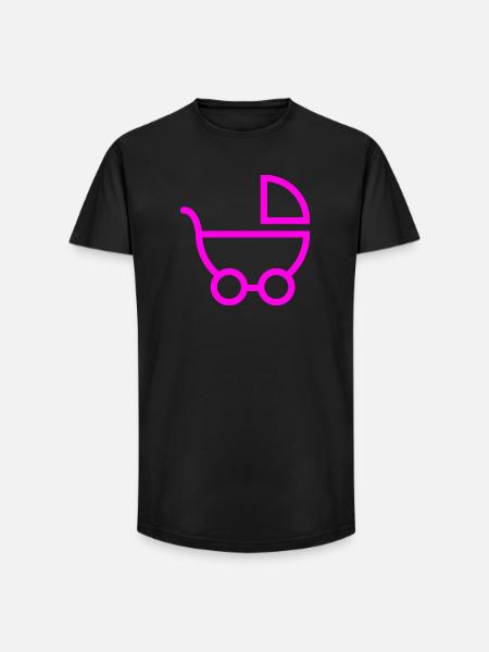 baby carriage - Long Fit Men's T-Shirt - black