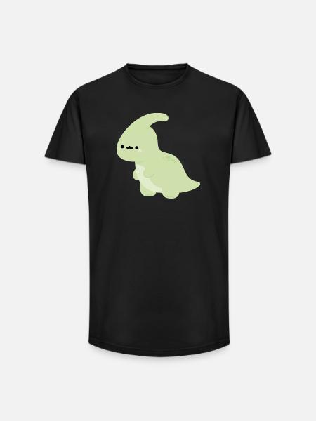 Parasaurolophus Perry - T-shirt coupe longue homme - noir