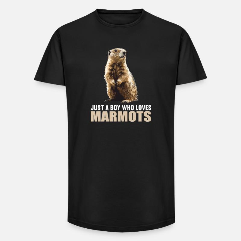 Marmots Groundhog - Long Fit Men's T-Shirt - black
