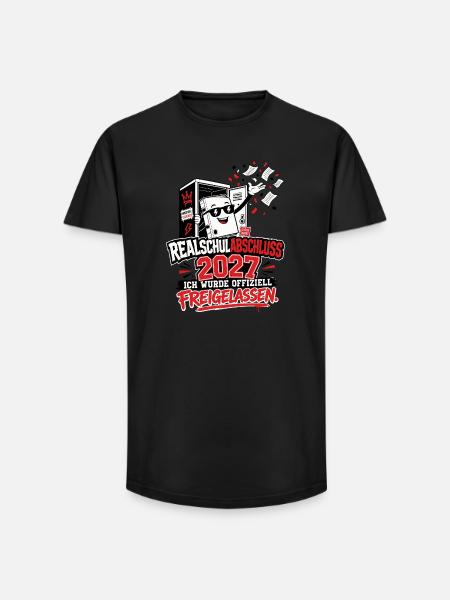 Offiziell Freigelassen 2027 - Long Fit Männer T-Shirt - Schwarz
