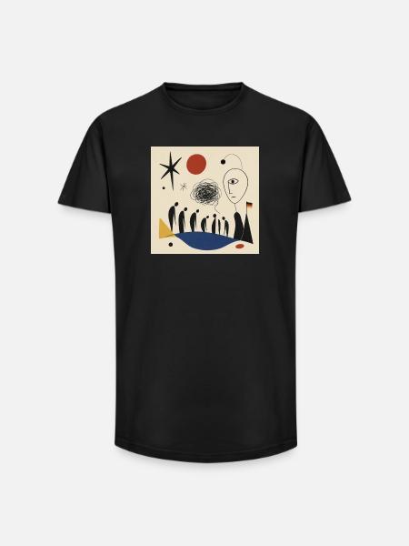 Fragile Republic - Long Fit Men's T-Shirt - black