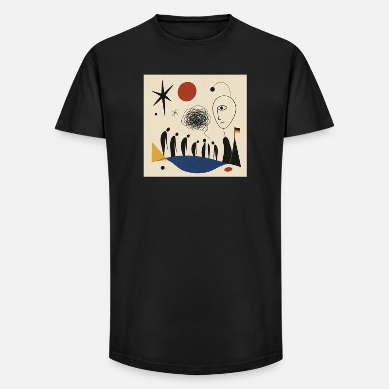 Fragile Republik  - Long Fit Männer T-Shirt - Schwarz
