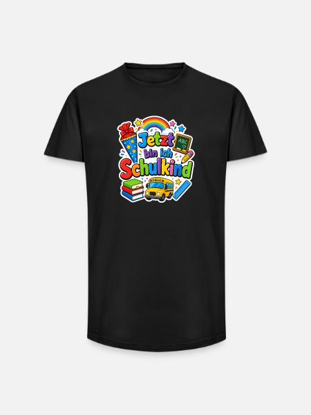Schulkind 2026 Einschulung 2026 Schulanfang - Long Fit Männer T-Shirt - Schwarz
