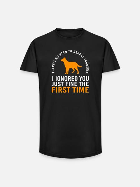 Australian Cattle Dog - Long Fit Men's T-Shirt - black