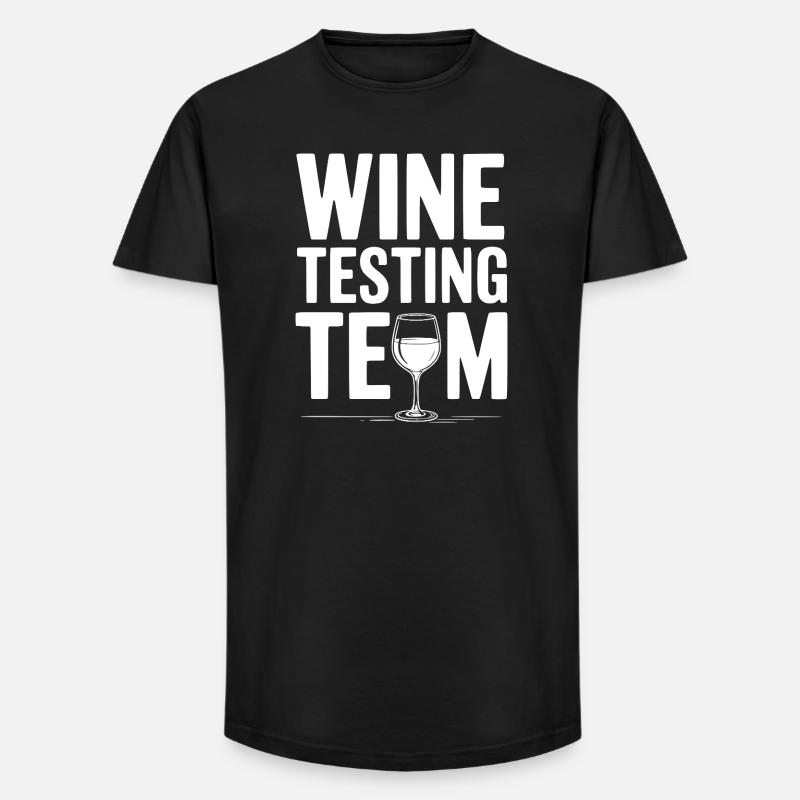 Wine Testing Team - Long Fit Men's T-Shirt - black