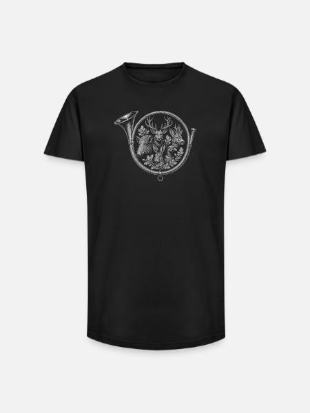 bugle - Long Fit Men's T-Shirt - black