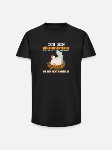 Hühnerflüsterer Huhn Hühnerhalter Hühner - Long Fit Männer T-Shirt - Schwarz