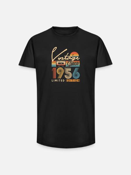 70th anniversary - Long Fit Men's T-Shirt - black