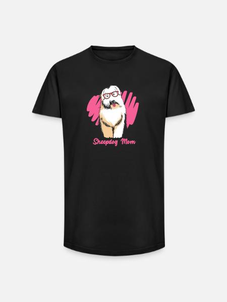 Maman Berger Anglais Maman - T-shirt coupe longue homme - noir