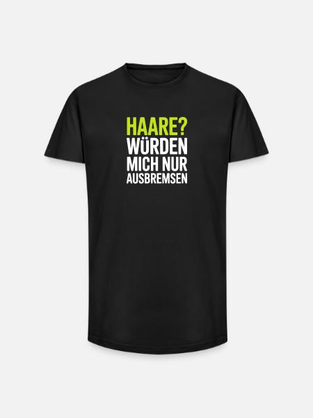 Glatze Glatzenträger Glatzkopf Geschenk - Long Fit Männer T-Shirt - Schwarz