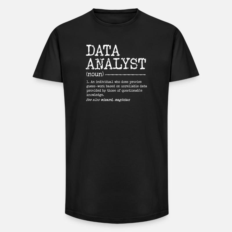Data Analyst Meme Tee - Long Fit Men's T-Shirt - black