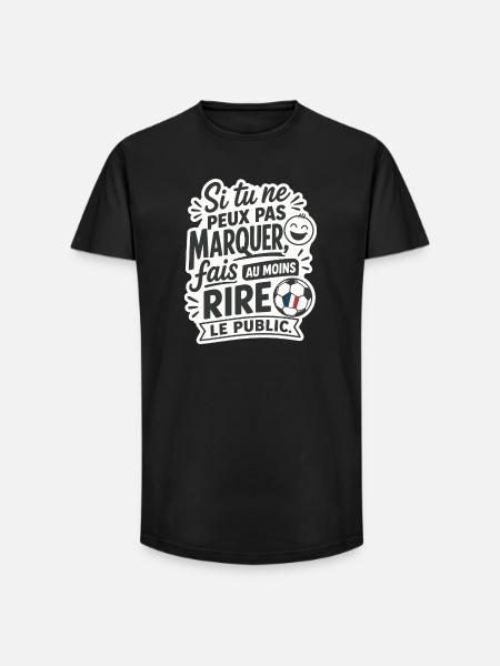 Humour du Foot - Long Fit Männer T-Shirt - Schwarz