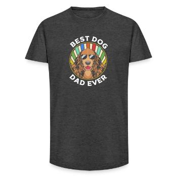 Boykin Spaniel - Long Fit Männer T-Shirt - Anthrazit - Vorne - AI Model Male 185 light (185cm)