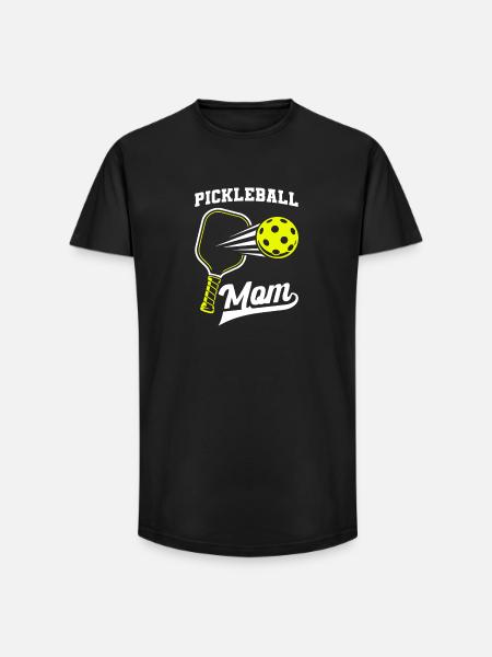 Pickleball Mom Funny Pickleball Player - Long Fit Men's T-Shirt - black
