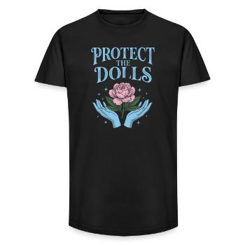 Pride Month LGBTQ - Protect The Dolls - Long Fit Men's T-Shirt - black - Front - AI Model Male 185 light (185cm)