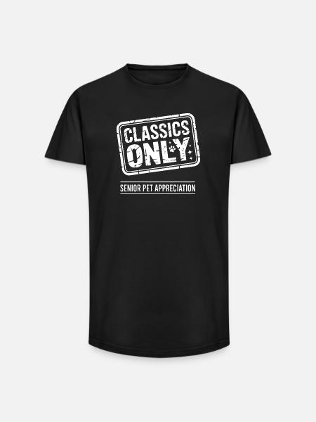 Classics Only: Senior Pet Appreciation - Long Fit Men's T-Shirt - black